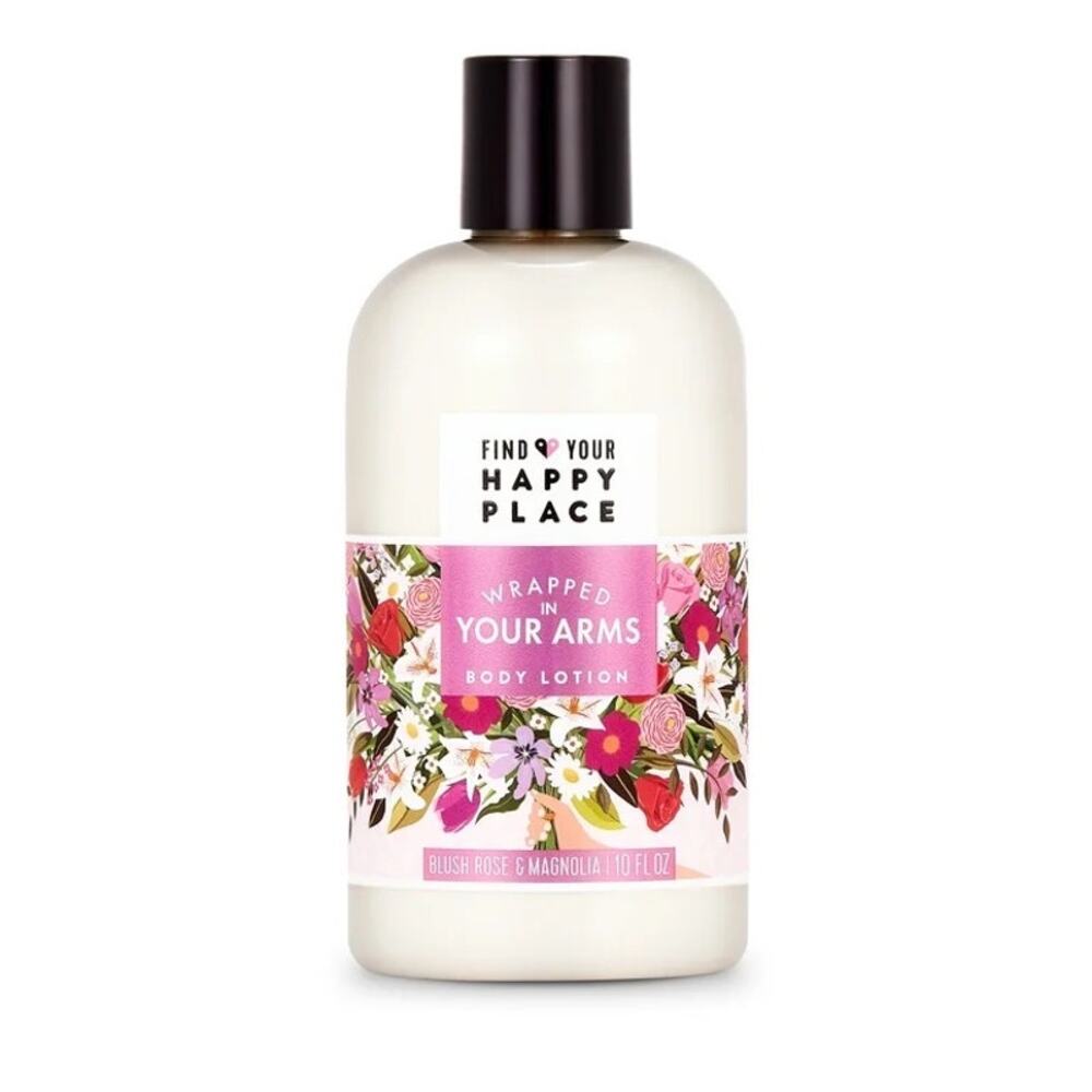 Find Your Happy Place Wrapped in Your Arms Body Lotion in Blush Rose & Magnolia